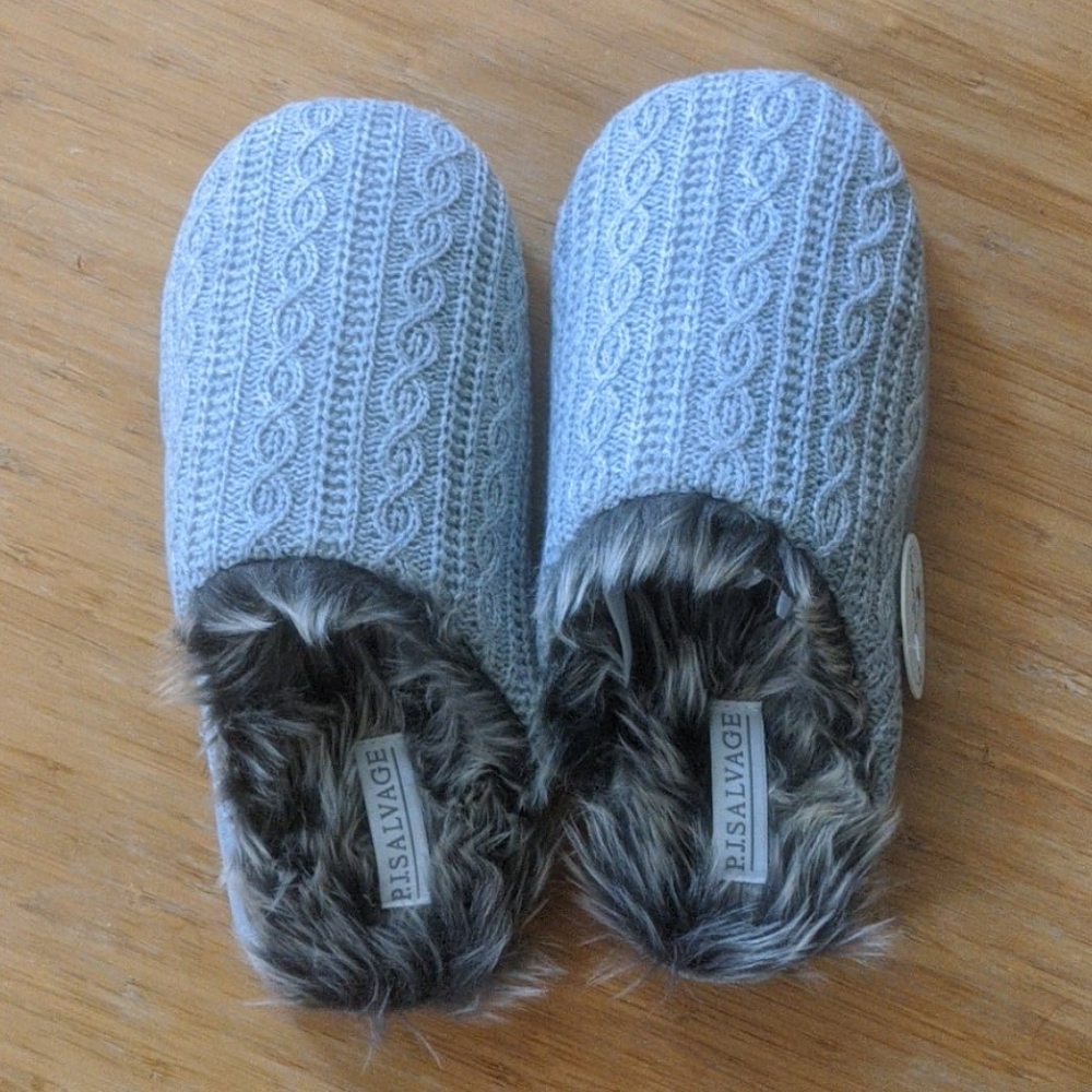 PJ Salvage slippers M/L NWT never worn